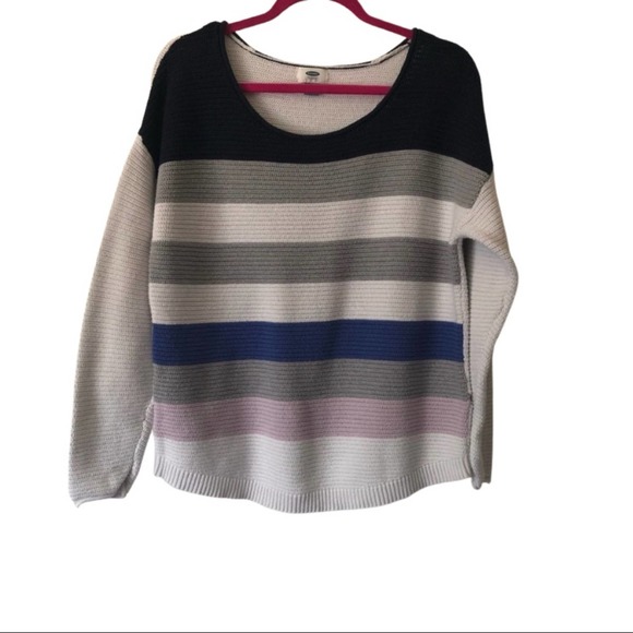 Old Navy Sweaters - Old Navy Striped Lightweight Long Sleeve Sweater Size XL